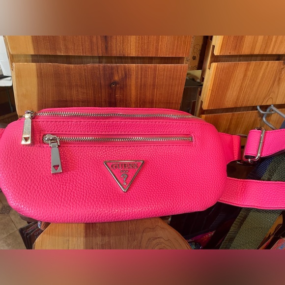 Guess Handbags - Guess Hot Crossbody Bag Vegan Leather Belt Bag Sling Bag